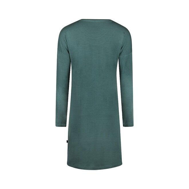 Charlie Choe Dames Nachthemd Bigshirt O-Cozy days - O57142-38 - Teal green