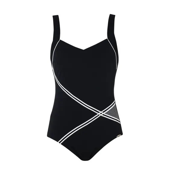 Sunflair chloorbestendig Badpak soft cups - 72083 - Zwart