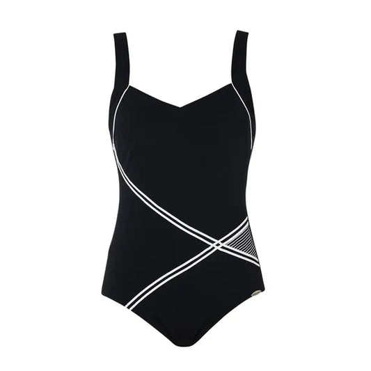 Sunflair chloorbestendig Badpak soft cups - 72083 - Zwart