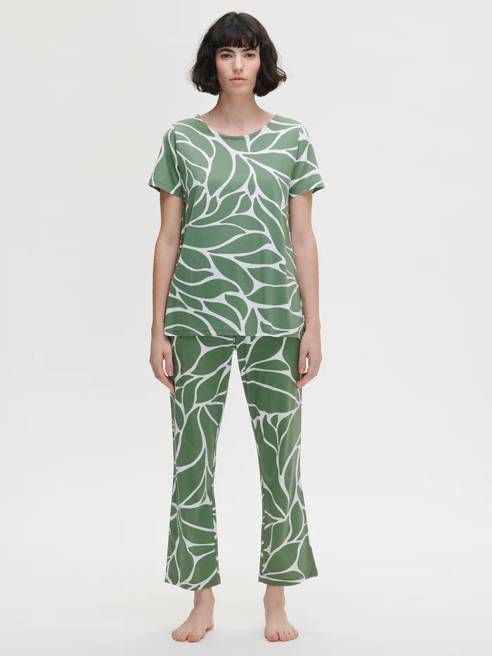 Nanso pyjama korte mouw - 27730 VERONA - groen