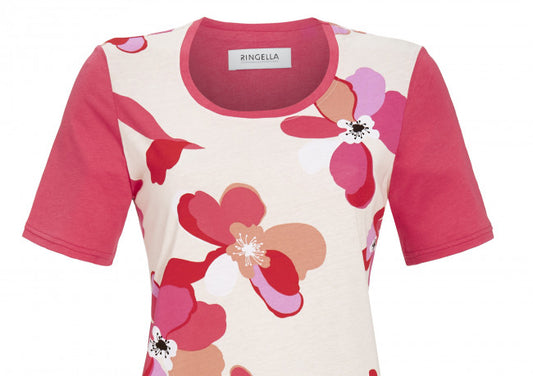 Ringella Nachthemd met bloemendesign - 3211039 - perle
