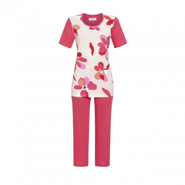 Ringella pyjama met bloemendesign - 3211239 - perle