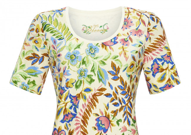 Bloomy by Ringella T-shirt met bloemenprint - 3251408 - Vanille
