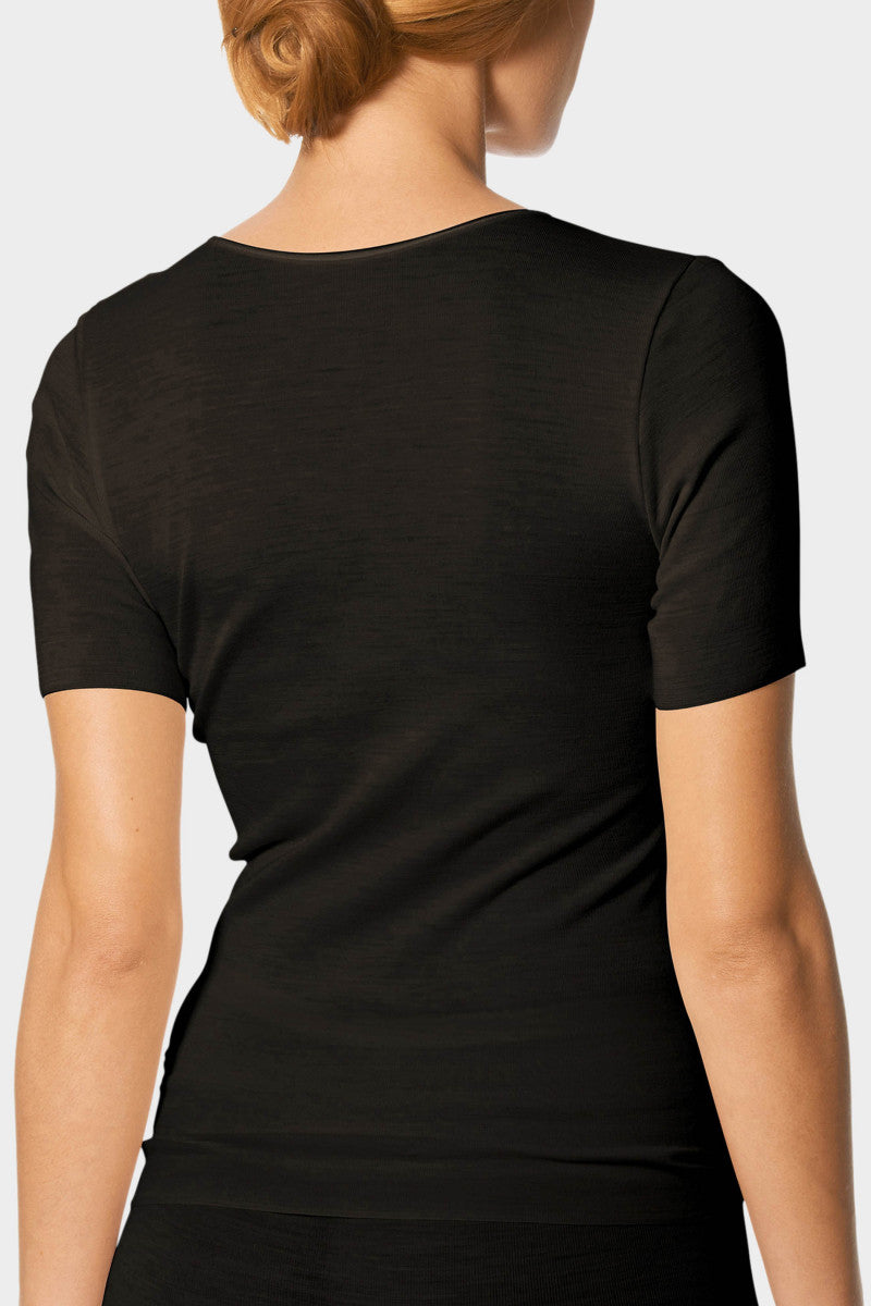 Mey T-shirt korte mouw Exquisite 66576 - wol/zijde - 2 kleuren