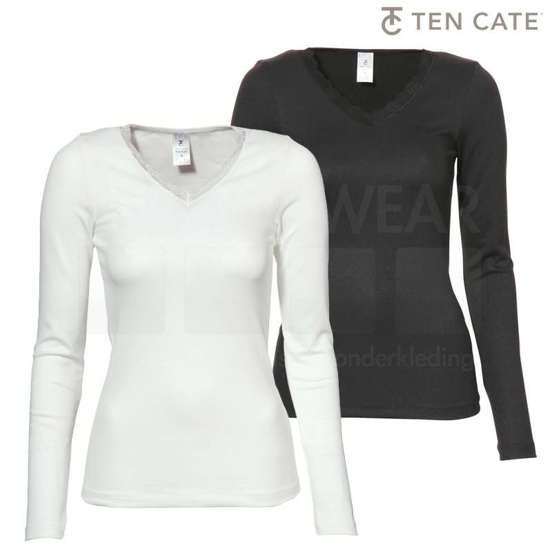 ten Cate Thermo Dames - Thermo shirt met kant lange mouw 30238 - 2 kleuren