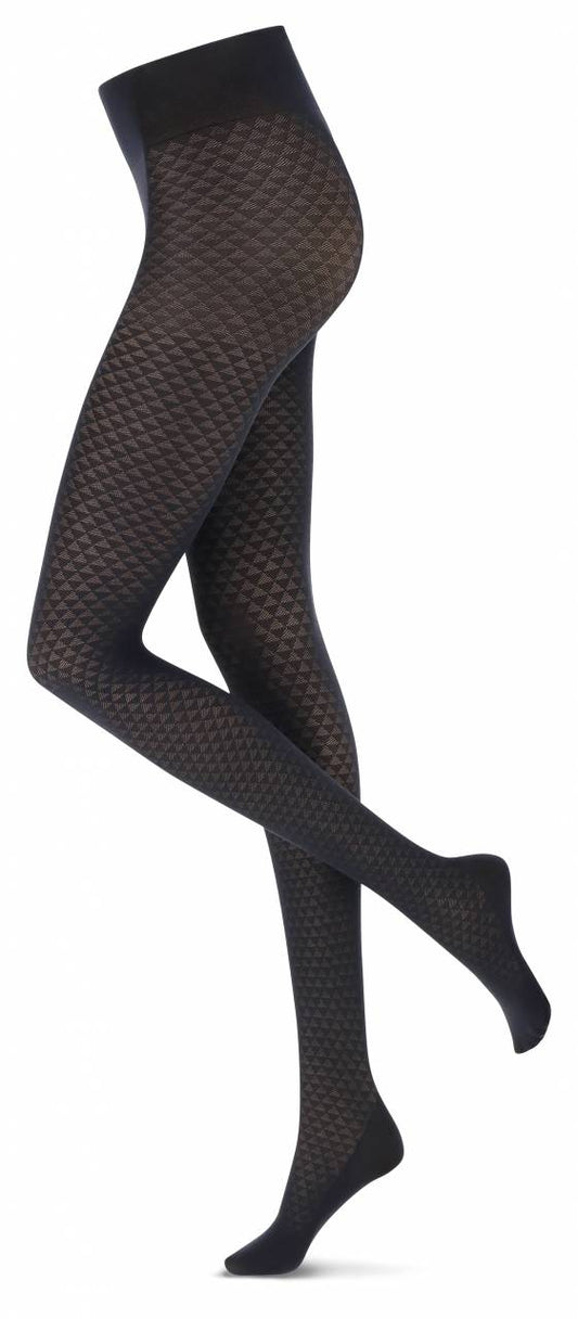 Oroblu ECO Fashion panty 40 den - VOBC66666 -  Black Geometric