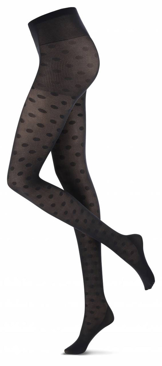 Oroblu ECO Fashion panty 40 den - VOBC66666 S8P - Black Dot