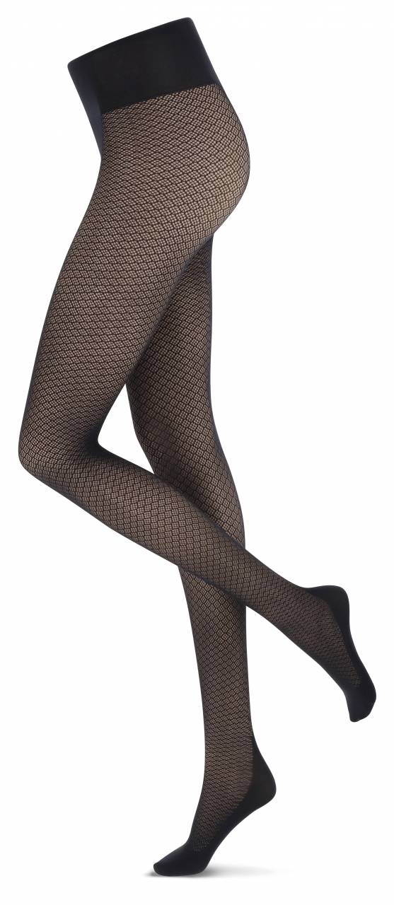 Oroblu ECO Fashion panty 40 den - VOBC66666 - Black Hexagon
