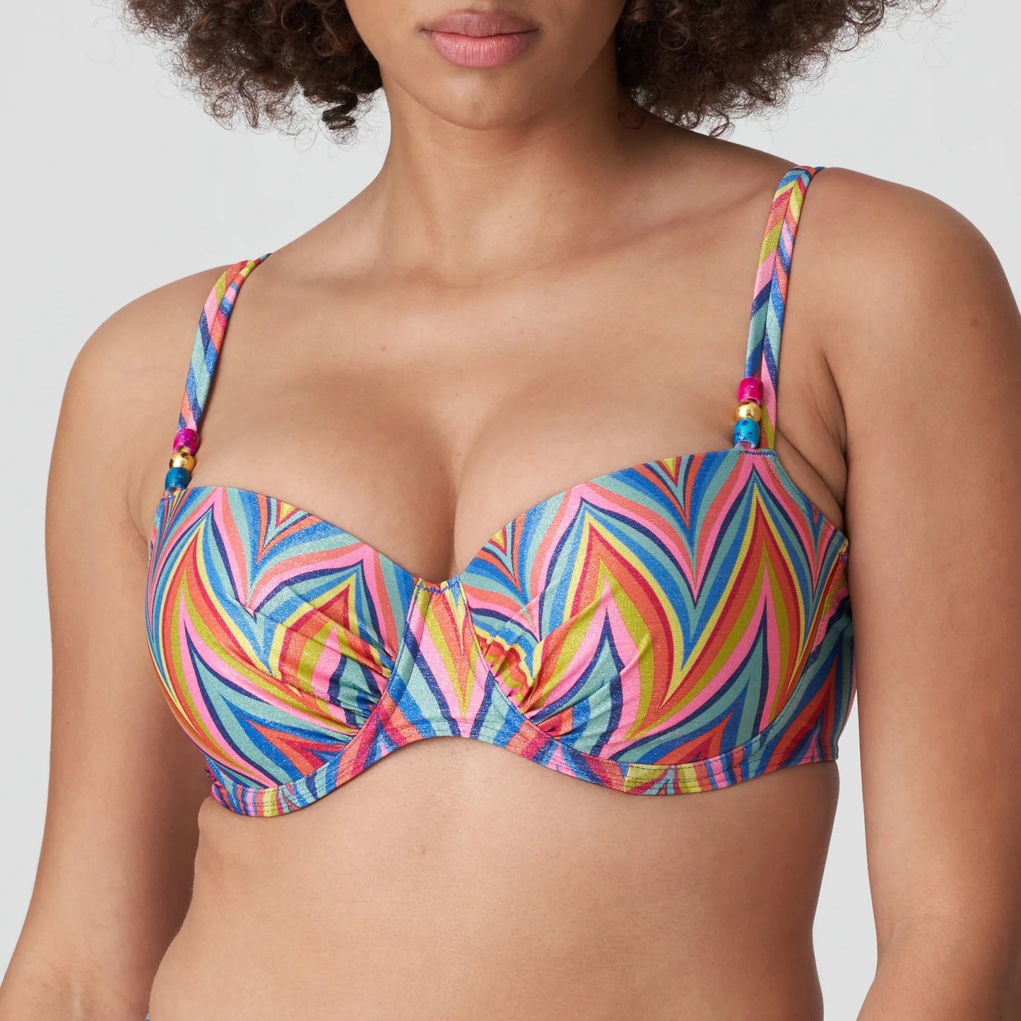 Prima Donna SWIM Voorgevormde balconette bikini met tailleslip - Kea 4010816 / 4010852 - Rainbow Paradise*